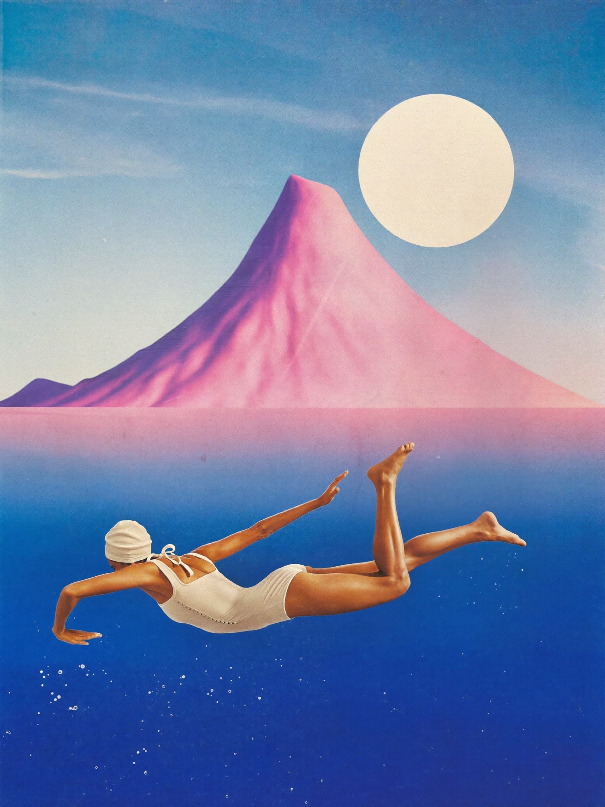 La nadadora y la montaña — arte de campaña del Capítulo I